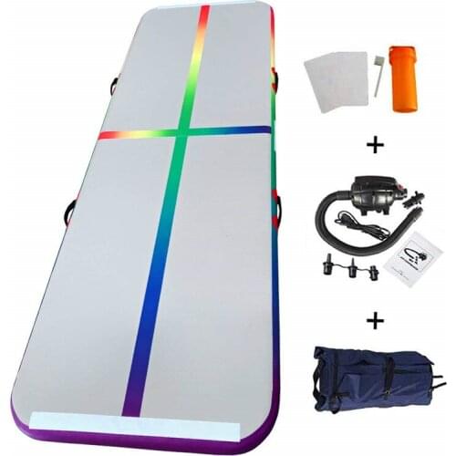 Free Shipping 3*1*0.2m Inflatable Tumbling Mats, Air Tumbling Track Electric Pump Home Use, Gymnastics Training, Beach, Yoga