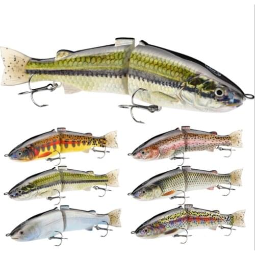 Big Size Glide Bait Lifelike Multi Jointed Swimbait Lure 6# Hook 18.6cm 65g Pike Muskie Walleye Bass Fish Lure Sea Fishing Bait