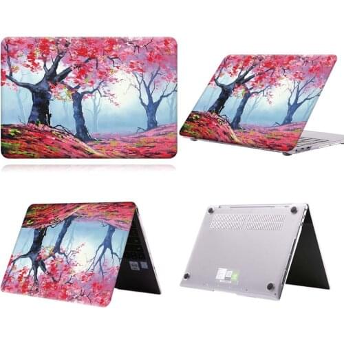 Red Tree Paint Anti-slip Laptop Case For MateBook 13/13 AMD Ryzen/14/D14/D15/X 2020/X Pro/Pro 16.1/Honor MagicBook 14/15