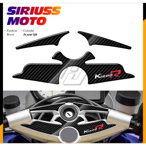 3D Carbon-look Upper Triple Yoke Defender Case for BMW K1200R Sport Version UP To 2010