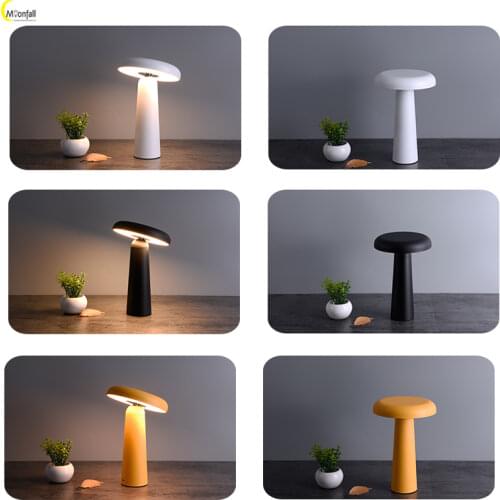 Cmoonfall Led Rechargeable Nordic Table Decoration Lamp For Bedroom Bedside Lampe De Chevet Lampara Mesa Noche Desk Night Lights