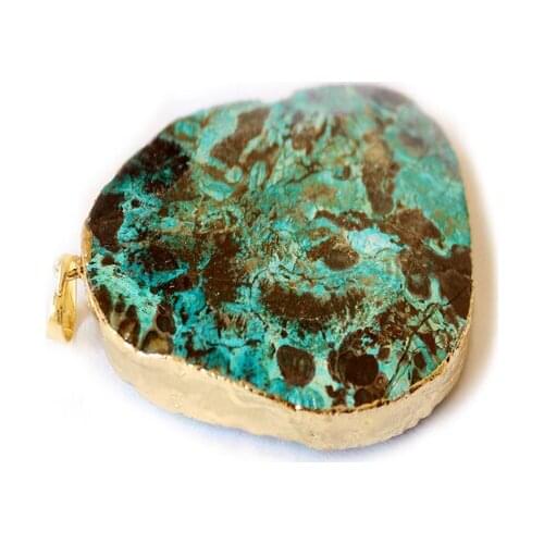 Druzy jewelry Trendy fashion sea Natural Stone choker Onyx Ocean novetly with Vintage stone Golden Stone Free Shipping