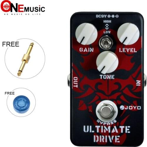 Joyo JF-02 Ultimate Drive Electric Guitar Effect Pedal with True Bypass Wiring Different Sounds High Low Tone Switch