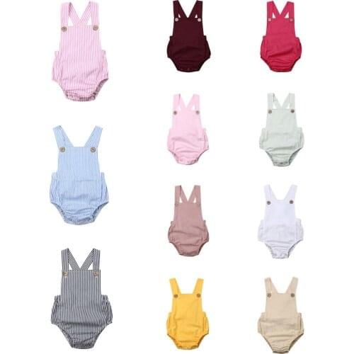 Citgeett Summer Newborn Baby Boy Girl Cotton Bodysuit Jumpsuit Clothes Outfits Cute Suit Sunsuit Dropshipping