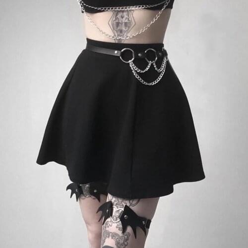 2020jk European and American Explosive Personality Exaggerated Halloween Christmas Leg Ornament Angel Wing Leather Garter Leg Ri