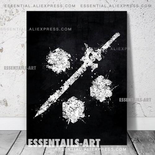 Sword Art Online Emblem Anime Poster Canvas Wall Art Painting Decor Pictures Bedroom Study Living Room Home Decoration Prints