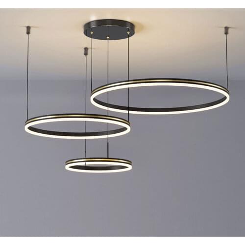 Fashion LED Pendant light for Dining room Living room Hotel hall Circle Pendant lamp Hanging Lamp Chandelier lighting Fixtures