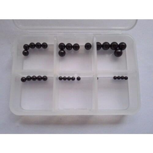 30pcs 2.778mm-6.35mm Zirconia Ceramic Balls G10 Level ZRO2 Bearings Assortment High Quality