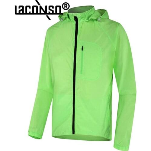 LACONSO Cycling Jacket Windbreaker Mens Bicycle Raincoat Clothing Waterproof Reflective Jersey Famale Winter Runing Sports Suit