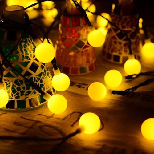 10M/20M/30M/50M Ball String Light Fairy Light Led Room Lights Christmas Garlands Decorations for Home Party Street Garland