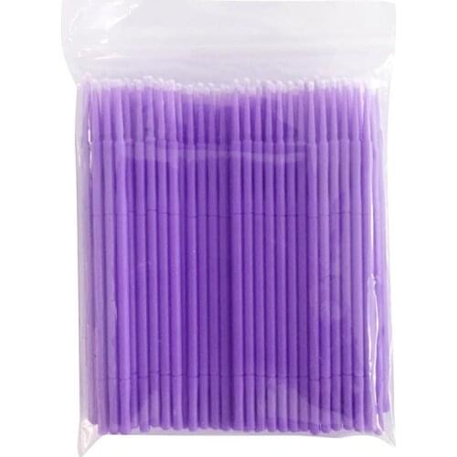 100 PCS/Set Cotton Swab Grafting Eyelash Gel Remover Paste Special Cotton Swab Cleaning Rod Suitable For Daily Use