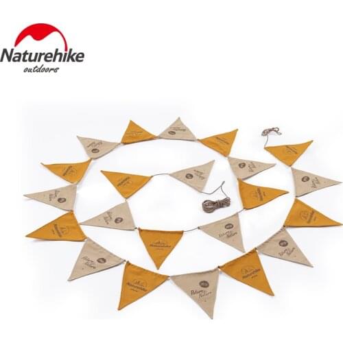 Naturehike Outdoor 22 Flags Camping atmosphere Pennant Birthday Picnic Party Canvas Flag Team Party Decoration Festival Banner