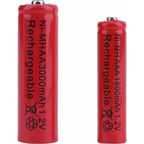 GTF 1.2V AA 3000mAh battery Or AAA 1800mAh 1.2V Ni-MH rechargeable battery for Toy Remote control Rechargeable Batteries