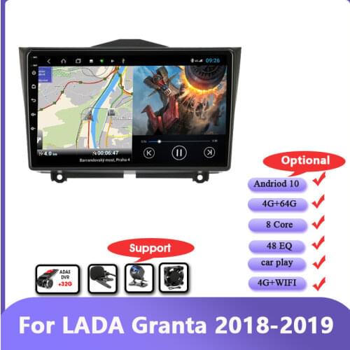 Android10.0 Car Radio For LADA BA3 Granta Cross 2018-2019 GPS Navigation 4G+Wifi Carplay Multimedia Video Player 2 Din Stereo