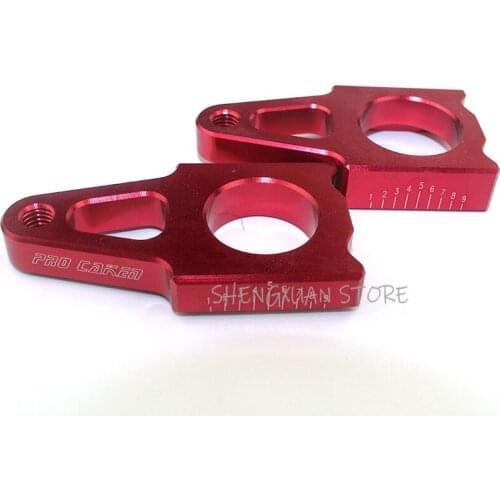 CNC Rear axle Slider blocks Spindle Chain Adjuster Falling Protection cap for honda crf 450 crf 250 CR125 dirtbike Motorcycl