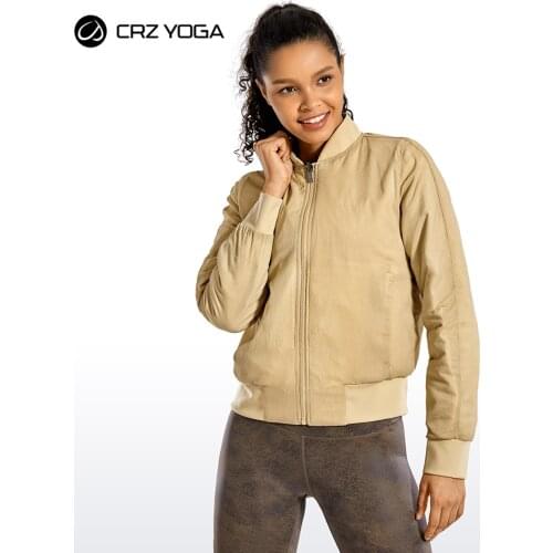 CRZ YOGA Womens Winter Coats Full Zip Lightweight Heated Jacket Outerwear with Pockets