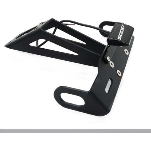 License Plate Holder For Honda CBR500R CB500F 500 2016-2018 2017 Motorcycle Fender Registration Frame LED Bracket
