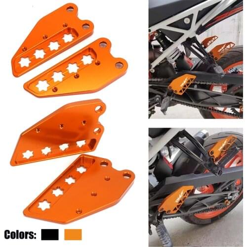 For KTM DUKE 125 250 390 Motorcycle Front Rear Foot Step Side Guard Wing Cover Protector Duke250 Duke390 2017 2018 2019
