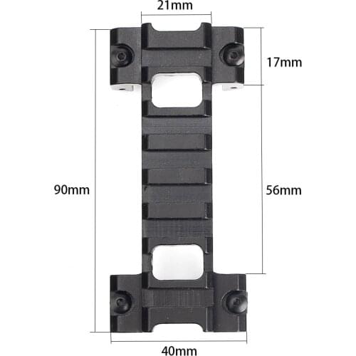 For Marui MP5 G3 Series Airsoft 20mm Picatinny Weaver Tactical Scope Rail Dovetail Guide Bracket Mount Base Hunting Accessories