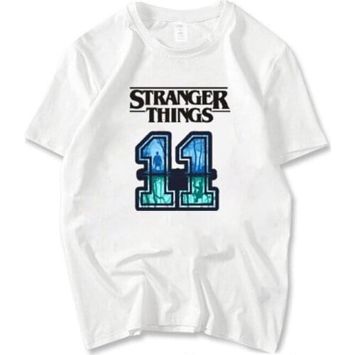 Fashion Kpop Stranger Things T-Shirt Women Tops Tees Hip Hop O-Neck Plus Size Unisex T Shirt Short Femme Casual Mens Clothing