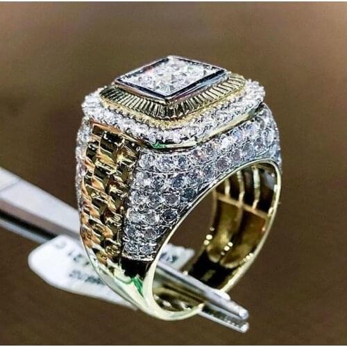 HipHop Ring Men Fashion Brand Hip Hop Ring Diamond Ring Hot Sale Jewelry