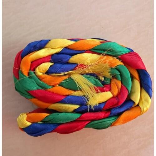 L037 Tibetan Hada Rope Colorful Hada knotted about 2.2-2.3m length gift for Buddha free shipping