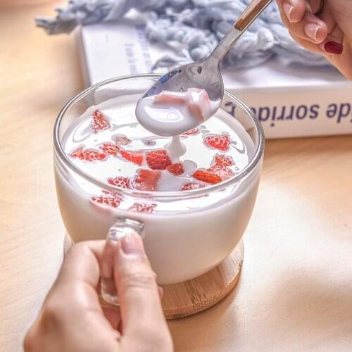 LOVWISH 2 Piece New Design Custom MilkCoffee Class Tumbler Cup Drinking Glass Cup Water Juice Mug