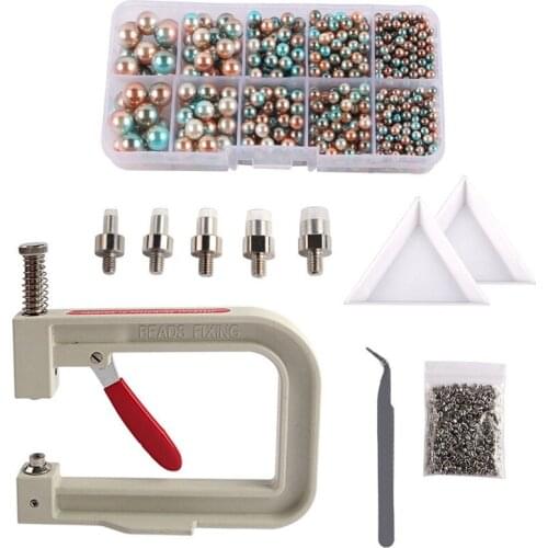 Pearl Setting Machine/Pearl Rivet Buttons Pearl Handmade Tools for Hats/Clothes/Skirt Setting Machine DIY Accessories