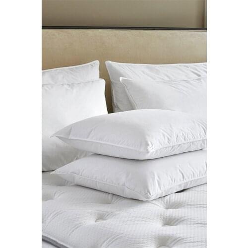 Microfiber Pillow 910gr 2 Pieces Antiallergic Silicone Chubby Cotton Filling Neck Pillow Creative Head Rest Deep Sleep Air Home