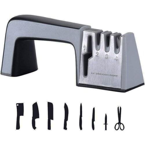 Professional Kitchen Scissor Sharpener Kitchen Sharpening Stone Grinder Knives Whetstone Tungsten Diamond Ceramic Sharpener Tool