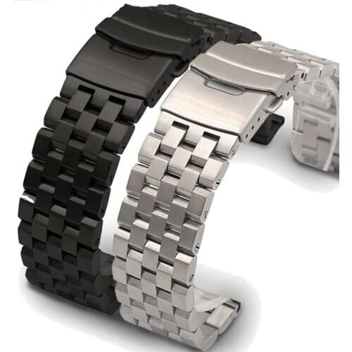 18mm 20mm 22mm 24mm Watch Band Premium Solid Stainless Steel Watch Bracelet Straps Wristband For Samsung Galaxy 3 Watch 42 46mm