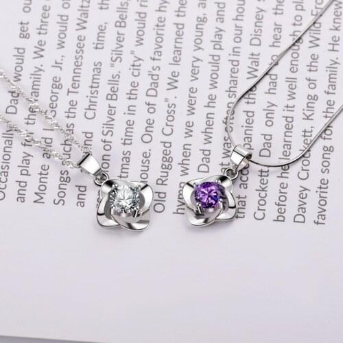 Silver necklace sterling silver 925 women jewelry moissanite necklaces for women pendant luxury fine jewelry designer retro