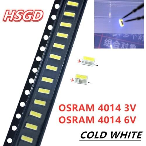 200PCS 4020 4014 LED Backlight Middle Power LED 0.5W 3V 4014 6V 1W Cool white LCD Backlight for TV TV Application
