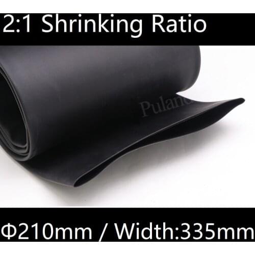 Dia 210mm (Width 335mm) Heat Shrink Tube 2:1 Polyolefin Thermal Cable Sleeve Insulated Wire Protector Wrap DIY Connector Repair