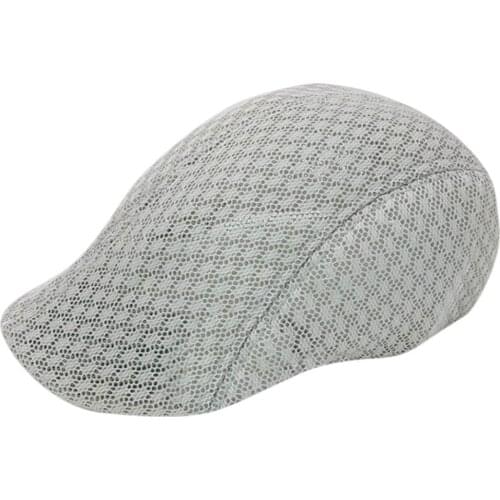 Home&Nest Unisex Summer Caps Breathable Mesh New Design Fashion Duck Mesh Sun Flat Cap Golf Beret Newsboy Cabbie Baseball Hat