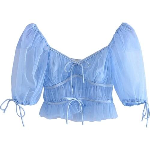 Прозрачные блузки Yenkye China At AliExpress