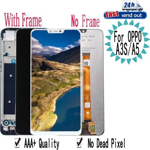 6.2" A3S / A5 LCD For OPPO A3S LCD Display CPH1803 CPH1805 Touch Screen Digitizer Assembly Replacement For OPPO A3S A5