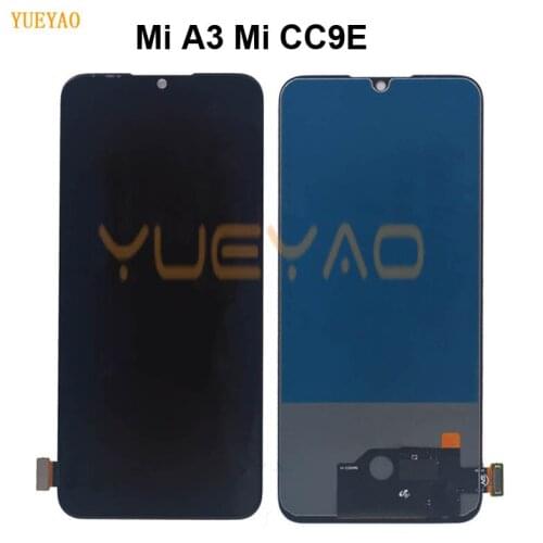 TFT For Xiaomi Mi A3 LCD MIA3 Touch For Xiaomi MI CC9E Screen Replacement Digitizer Sensor Glass For Xiaomi Mi A3 Display Screen