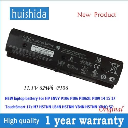 7.4V 21wh PI06 New original laptop battery for HP PI09 Pavilion 14 15 17 HSTNN-UB4N HSTNN-UB4O 710416-001 series