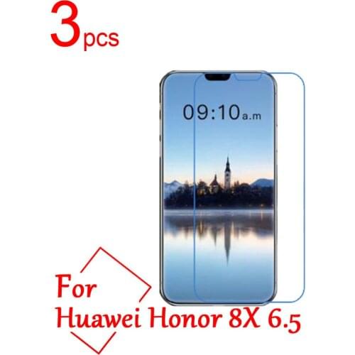 3pcs/lot Ultra Clear/Matte/Nano anti-Explosion LCD Screen Protector Cover For Huawei Honor 8X Protective Film+cloth