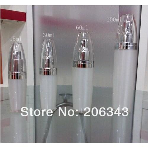30ml pearl white acrylic press pump bottle,cosmetic container,press pump bottle ,Cosmetic bottle Cosmetic Packaging