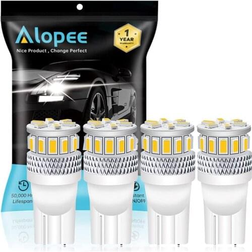 4X T10 194 168 2825 White Red Yellow Non-Polarity LED Bulb 18 SMD Car Map Dome License Plate Dashboard Side Marker Light 12V-24V