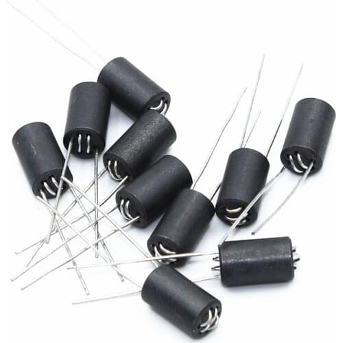 500Pcs 6 x 10mm Lead Dia 0.8mm Axial Lead 6 Channel Ferrite Beads Inductors for Easy Plug
