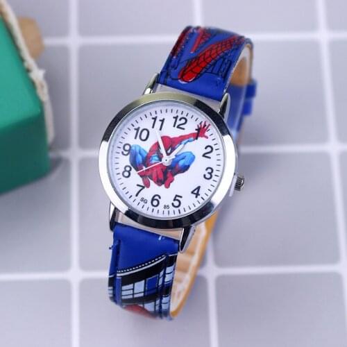 New Sport Cartoon Children Watches Boys Leather Strap Wristwatch Quartz Disney Kids Watch relogio infantil Montre Enfant