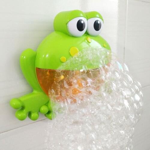 New Bathtub Bubble Frog Crab Baby Bath Toy Bubble Toy Musical Toy Bubble Maker for Infant Baby Children Kids Drop Shipping