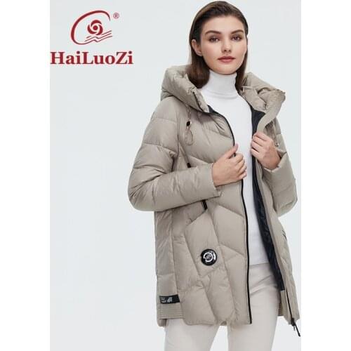 Женские утепленные куртки HaiLuoZi China At AliExpress