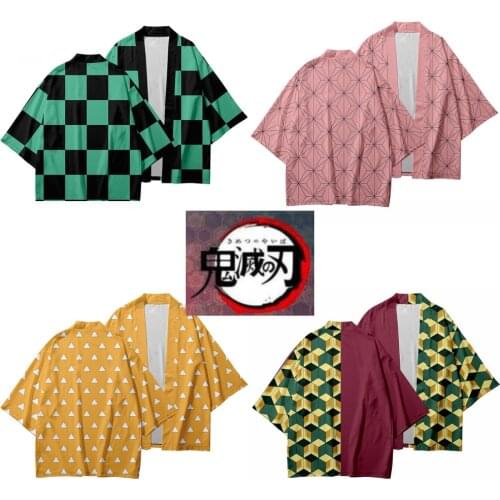 Demon Slayer Kimetsu no Yaiba 3D Japanese Anime Kimono Haori Yukata Cosplay Summer Casual Cool Streetwear men/womens Cardigan