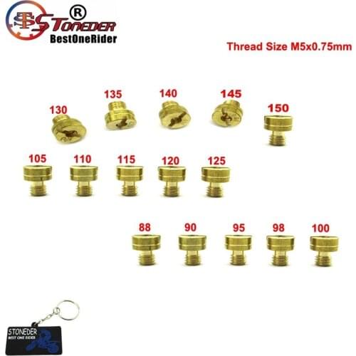 STONEDER #88 90 95 98 100 105 110 115 120 125 125 130 135 140 145 Large Round Carb Main Jets For Mikuni VM22 VM24 VM26 VM30 Bike