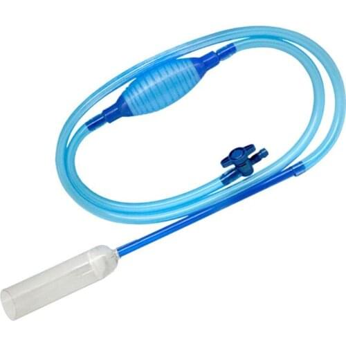 2021 New Aquarium Gravel Vacuum Cleaner Tool Siphon Fish Tank Washing Sand Changing Water Semi-automatic Filter Cleaner