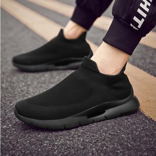 2021 Summer New Design Men Sneakers Fashion Mesh Breathable Street Trend Slip-On Lightweight Sport Casual Running Shoes